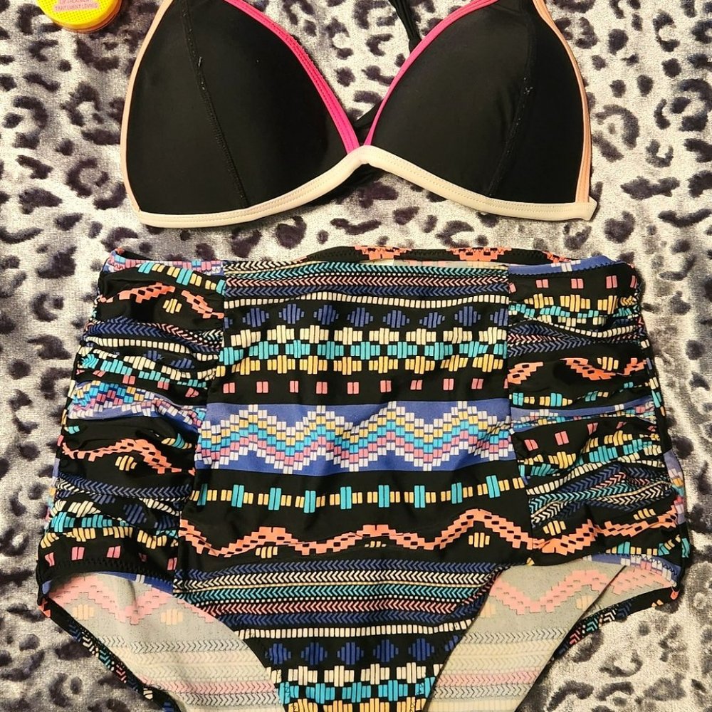 multicolor swimsuit